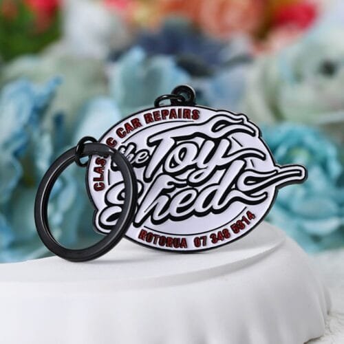 Main-02 Personalized Keychains 2d Soft Enamel Key Chains Custom Logo Letter Number Zinc Alloy Metal Key Ring for Business Advertising