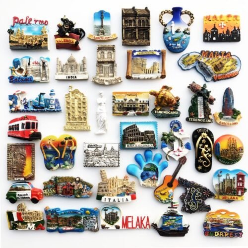 Custom World Travel Refrigerator Magnets Custom World Travel Refrigerator Magnets