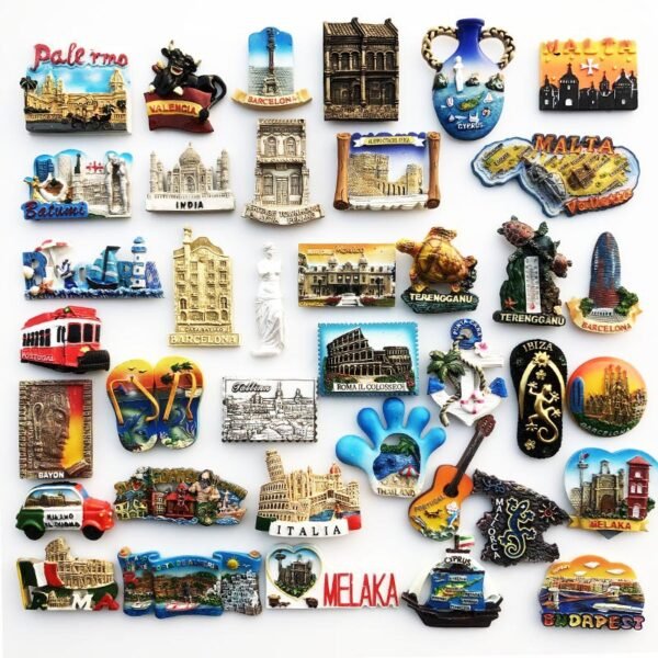 Custom World Travel Refrigerator Magnets