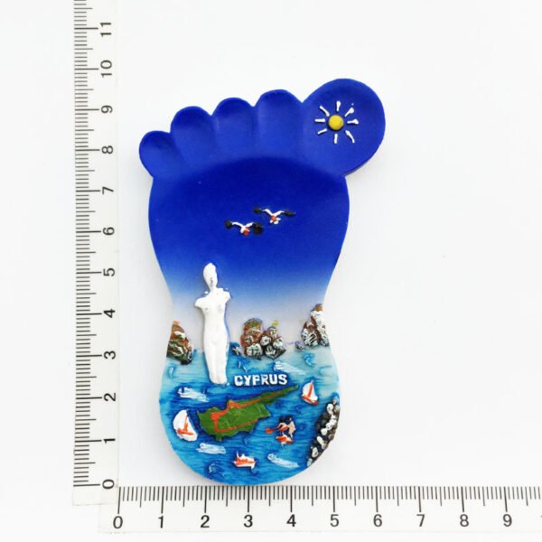 Cyprus Map Custom Fridge Magnets Resin Painted Tourist Souvenir Decoration - Image 24