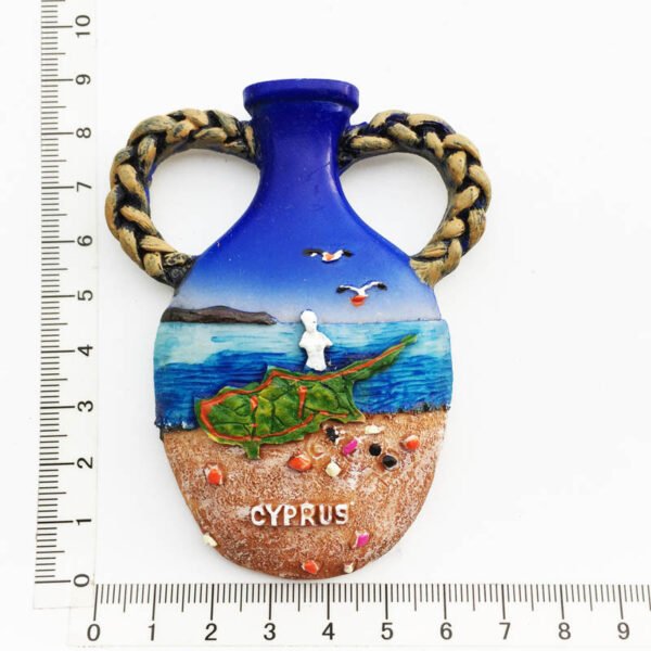 Cyprus Map Custom Fridge Magnets Resin Painted Tourist Souvenir Decoration - Image 23