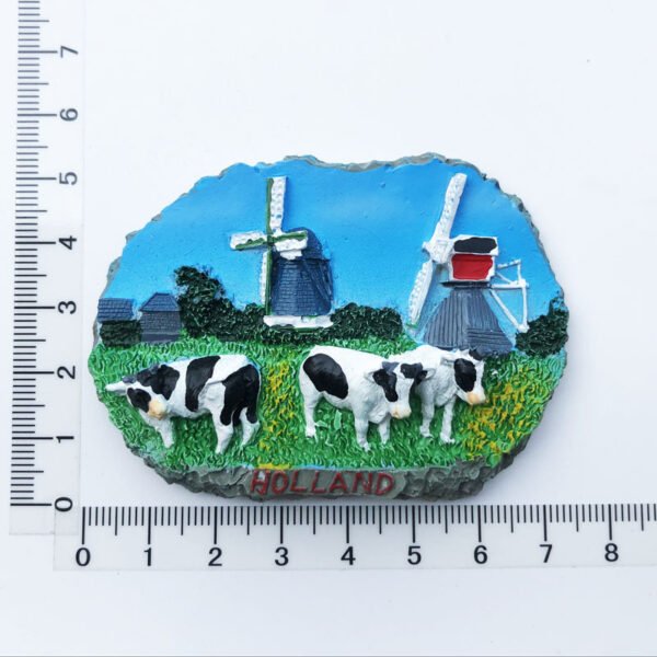 Netherlands Geographical Indication Attractions Tourist Souvenirs Crafts Resin 3d Magnetic Fridge Magnets - Image 25