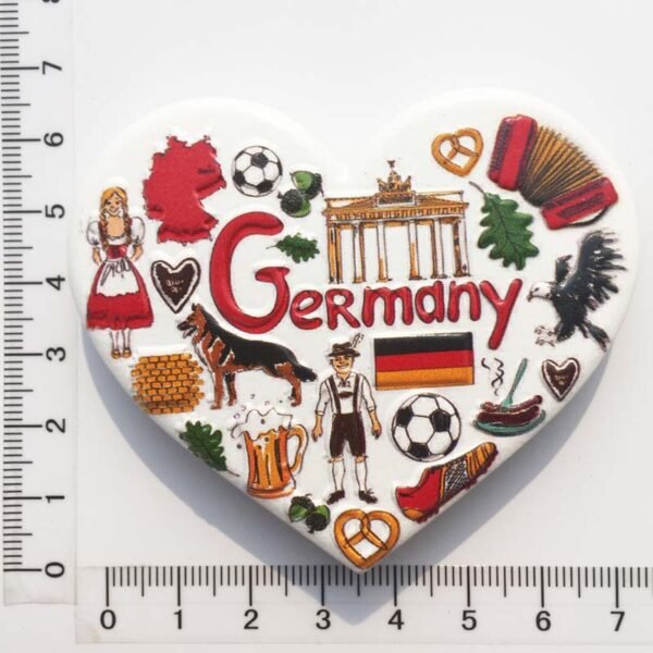 European And American Travel Souvenir Gifts And Crafts Heart-Shaped Magnetic Stickers Refrigerator Magnets - Image 9