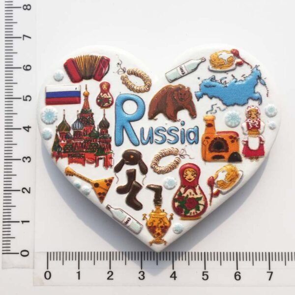 European And American Travel Souvenir Gifts And Crafts Heart-Shaped Magnetic Stickers Refrigerator Magnets - Image 10