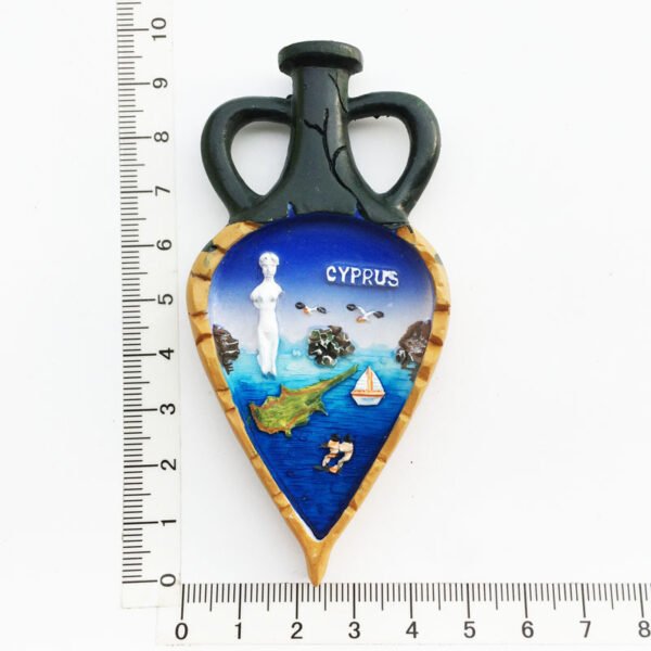 Cyprus Map Custom Fridge Magnets Resin Painted Tourist Souvenir Decoration - Image 18