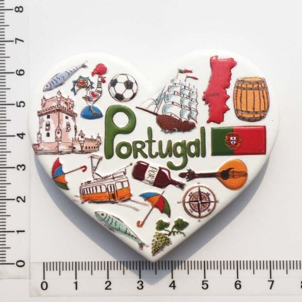 European And American Travel Souvenir Gifts And Crafts Heart-Shaped Magnetic Stickers Refrigerator Magnets - Image 11