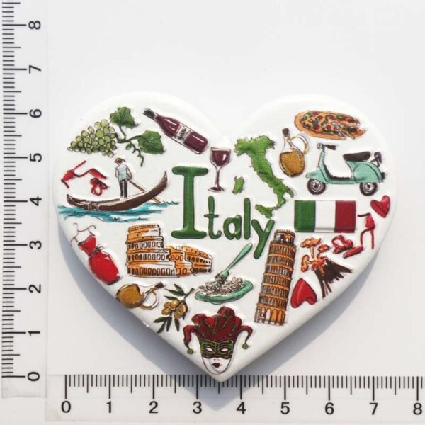 European And American Travel Souvenir Gifts And Crafts Heart-Shaped Magnetic Stickers Refrigerator Magnets - Image 7