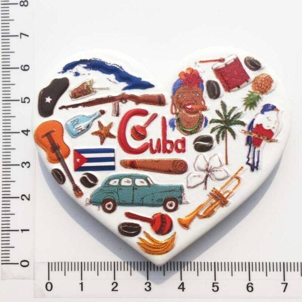 European And American Travel Souvenir Gifts And Crafts Heart-Shaped Magnetic Stickers Refrigerator Magnets - Image 4