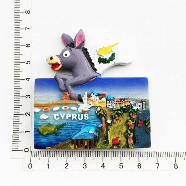 Cyprus Map Custom Fridge Magnets Resin Painted Tourist Souvenir Decoration - Image 14