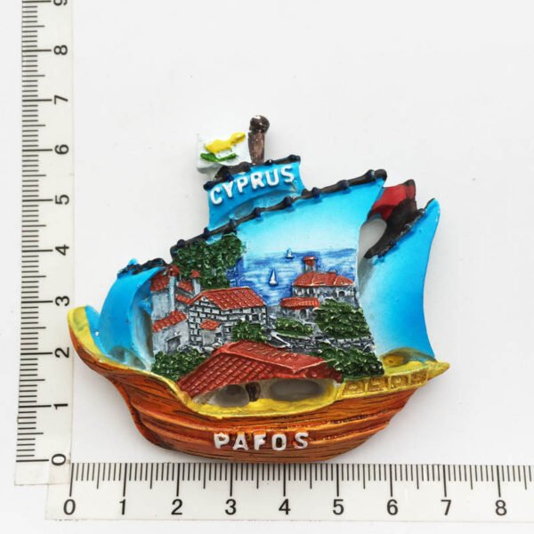 Cyprus Map Custom Fridge Magnets Resin Painted Tourist Souvenir Decoration - Image 5