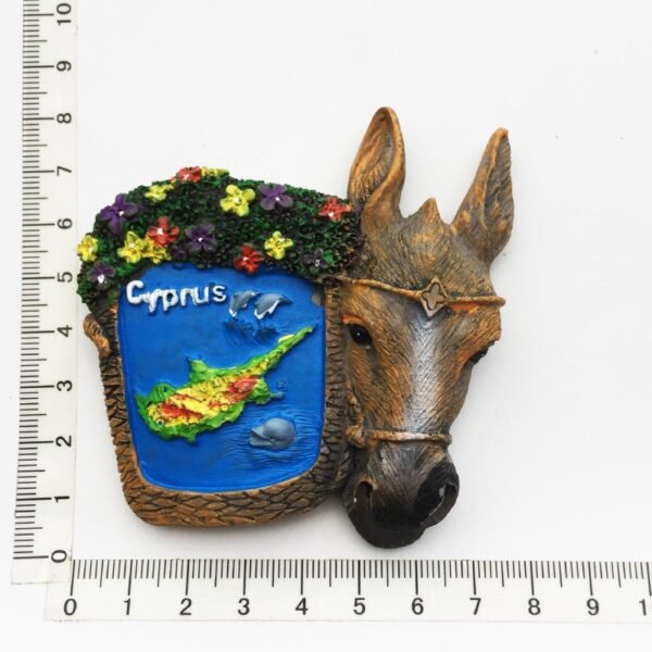 Cyprus Map Custom Fridge Magnets Resin Painted Tourist Souvenir Decoration - Image 4