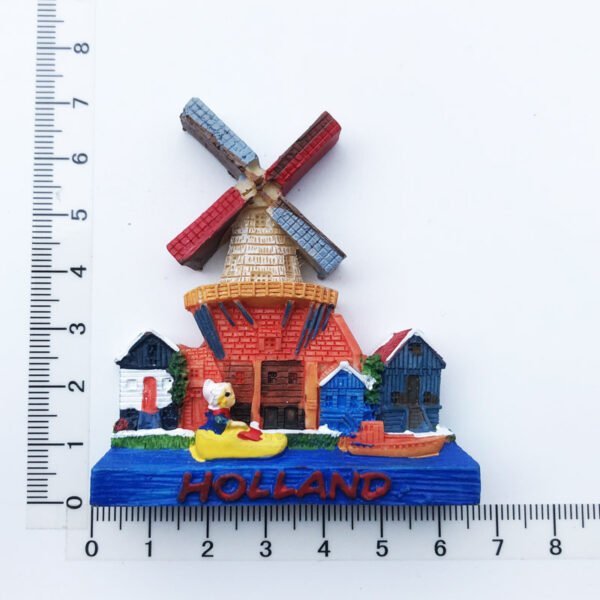 Netherlands Geographical Indication Attractions Tourist Souvenirs Crafts Resin 3d Magnetic Fridge Magnets - Image 18