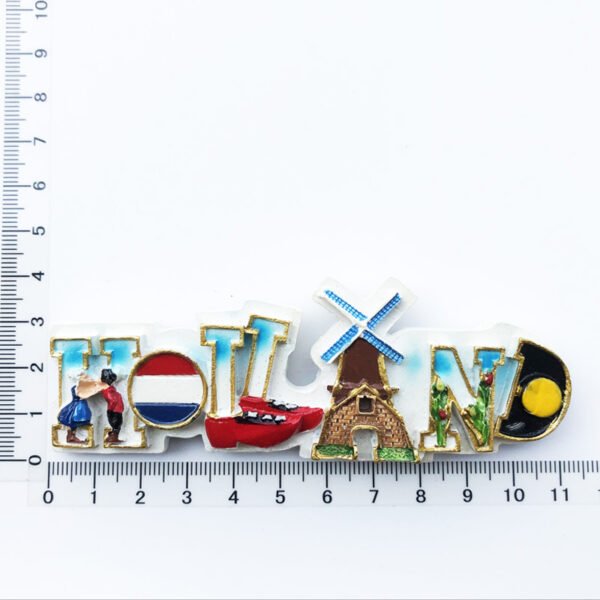 Netherlands Geographical Indication Attractions Tourist Souvenirs Crafts Resin 3d Magnetic Fridge Magnets - Image 21