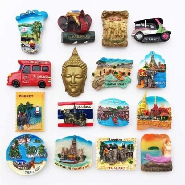 Thailand Travel Souvenir Refrigerator Magnets