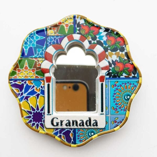 Customized Spain Granada Mosaic Frame Travel Souvenir Decoration Crafts Magnetic Fridge Magnet - Image 6