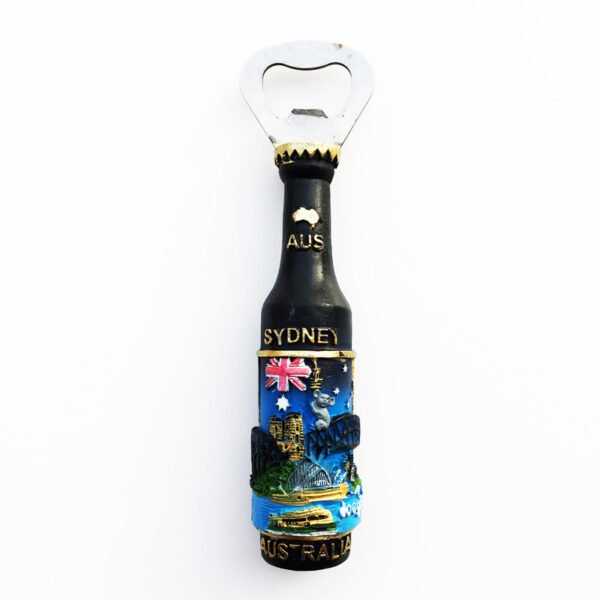 Customized Australian Travel Souvenir Crafts Magnetic Refrigerator Magnet Wine Bottle Opener - Image 4
