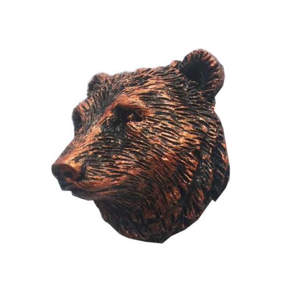 Custom 3D Animal Fridge Magnets – Groundhog, Wolf, Bear Head Painted Decorative Crafts - Image 3