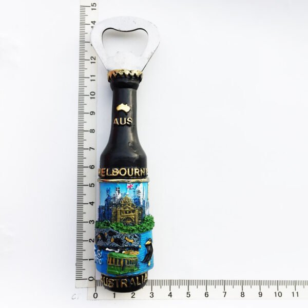 Customized Australian Travel Souvenir Crafts Magnetic Refrigerator Magnet Wine Bottle Opener - Image 11