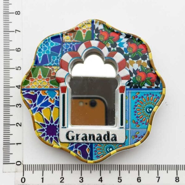 Customized Spain Granada Mosaic Frame Travel Souvenir Decoration Crafts Magnetic Fridge Magnet - Image 3