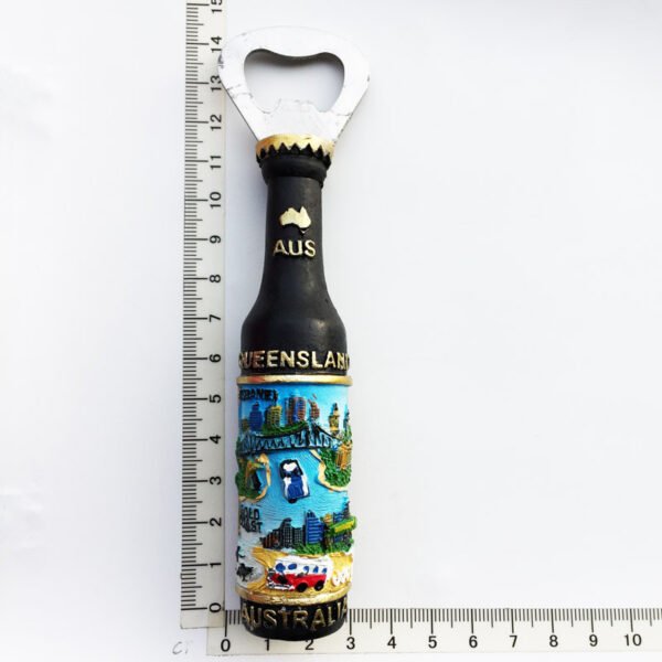 Customized Australian Travel Souvenir Crafts Magnetic Refrigerator Magnet Wine Bottle Opener - Image 10