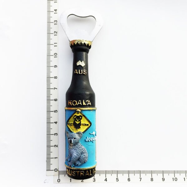 Customized Australian Travel Souvenir Crafts Magnetic Refrigerator Magnet Wine Bottle Opener - Image 9