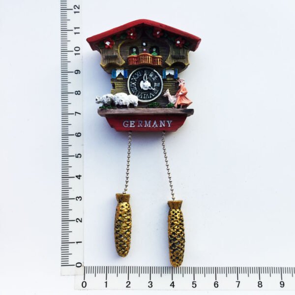 Customized German Austria Swiss Travel Souvenir Crafts Gifts Cuckoo Clock Painted Refrigerator Magnets - Image 4