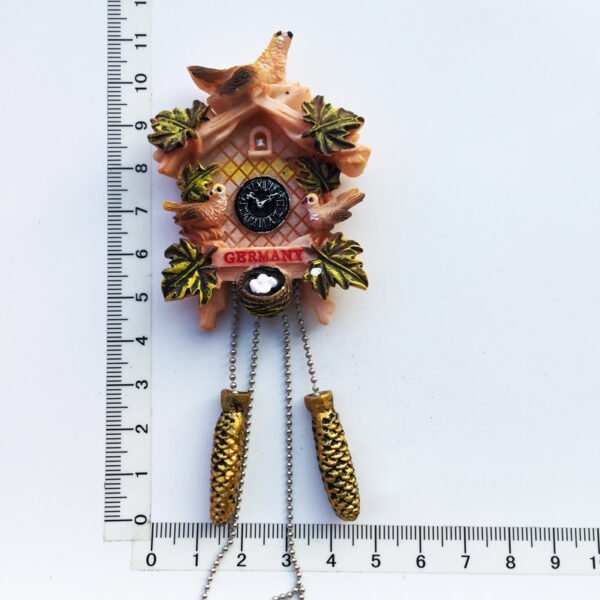 Customized German Austria Swiss Travel Souvenir Crafts Gifts Cuckoo Clock Painted Refrigerator Magnets - Image 5
