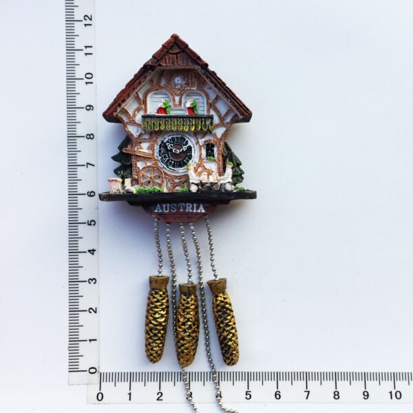 Customized German Austria Swiss Travel Souvenir Crafts Gifts Cuckoo Clock Painted Refrigerator Magnets - Image 6