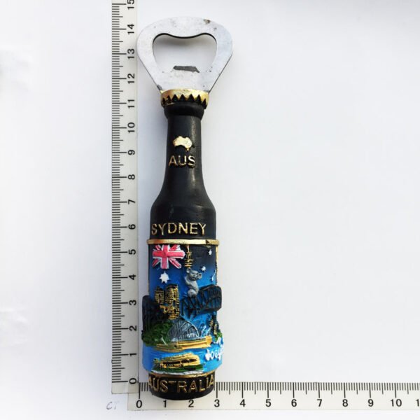 Customized Australian Travel Souvenir Crafts Magnetic Refrigerator Magnet Wine Bottle Opener - Image 6