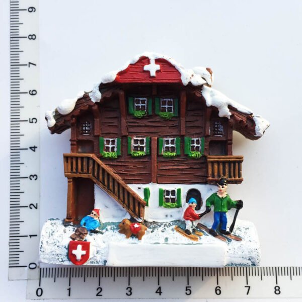 Customized German Austria Swiss Travel Souvenir Crafts Gifts Cuckoo Clock Painted Refrigerator Magnets - Image 7