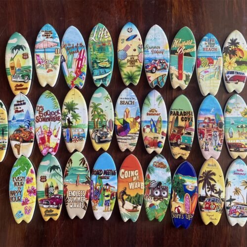 Ceramic Fridge Magnets Wholesale Tourist Souvenir Ceramic Refrigerator Magnets Sublimation 3d Printing Fridge Magnets