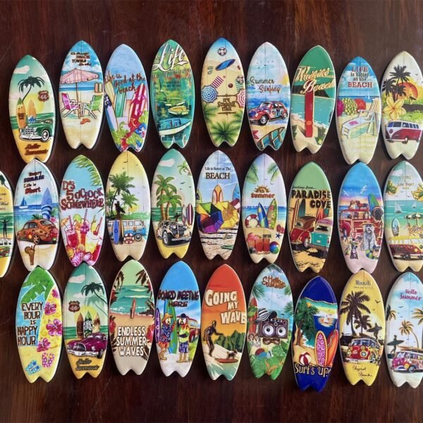 Wholesale Tourist Souvenir Ceramic Refrigerator Magnets Sublimation 3d Printing Fridge Magnets