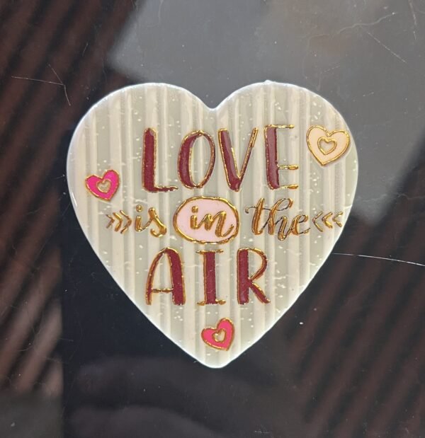 High Quality Travel Souvenir Valentine's Day Heart Shaped 3d Soup Gold Plastic Refrigerator Magnets - Image 10