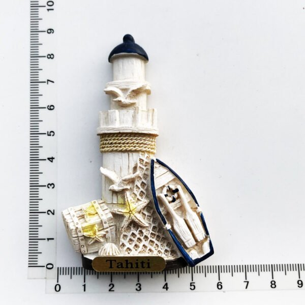 French Tahiti Travel Souvenirs Resin Painted Crafts Magnetic Fridge Magnets - Image 5