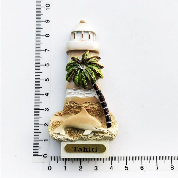 French Tahiti Travel Souvenirs Resin Painted Crafts Magnetic Fridge Magnets - Image 6