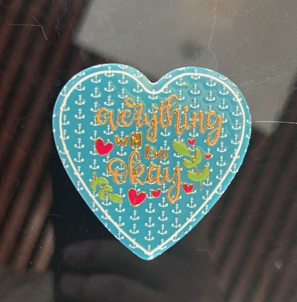 High Quality Travel Souvenir Valentine's Day Heart Shaped 3d Soup Gold Plastic Refrigerator Magnets - Image 8