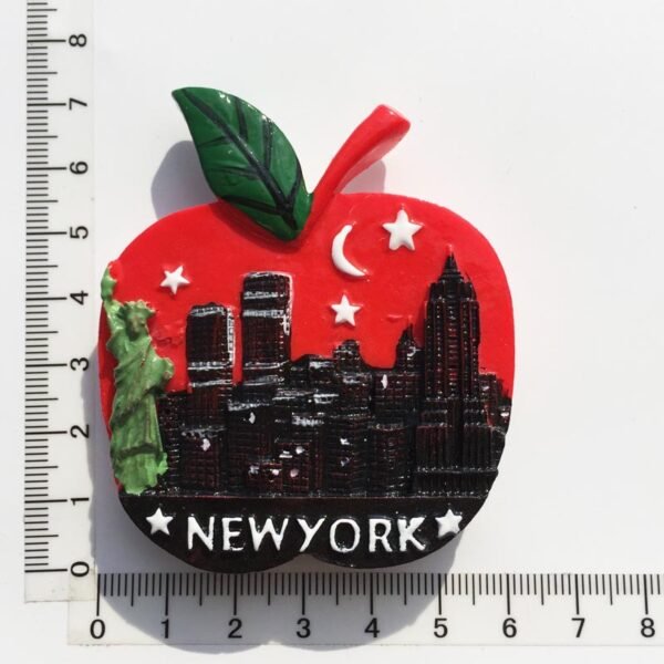 New York Travel Souvenir Decorative Crafts Home Decorations Resin Painted Magnet Fridge Magnets - Image 3