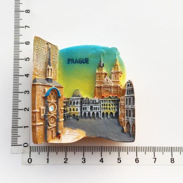Czech Prague Cultural Landscape Tourism Souvenir Crafts Painted Magnet Refrigerator Magnets - Image 5