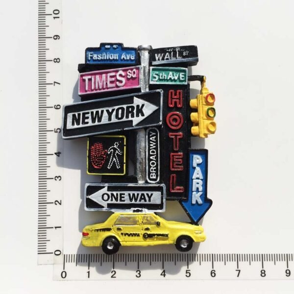 New York Travel Souvenir Decorative Crafts Home Decorations Resin Painted Magnet Fridge Magnets - Image 10