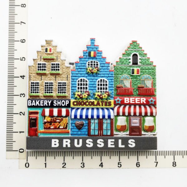Belgium Brussels Uv 3d Printed Magnets Fridge Magnets Travel Souvenir Gift - Image 6