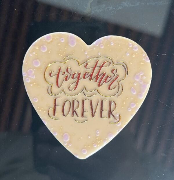 High Quality Travel Souvenir Valentine's Day Heart Shaped 3d Soup Gold Plastic Refrigerator Magnets - Image 4