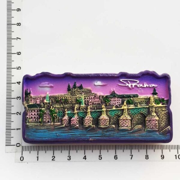 Czech Prague Cultural Landscape Tourism Souvenir Crafts Painted Magnet Refrigerator Magnets - Image 10