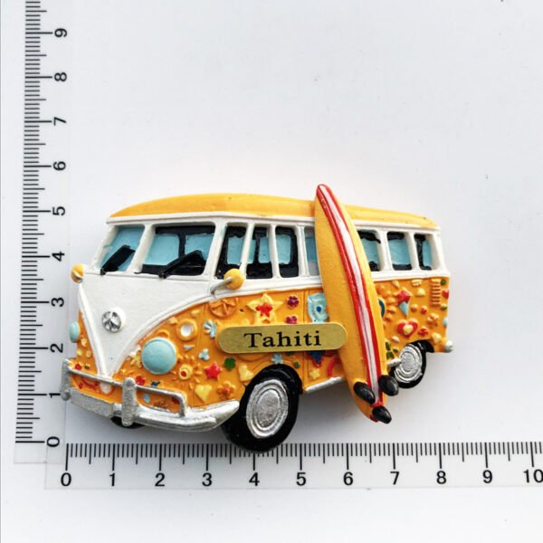 French Tahiti Travel Souvenirs Resin Painted Crafts Magnetic Fridge Magnets - Image 23