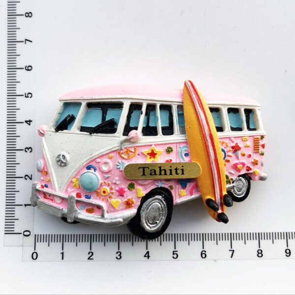 French Tahiti Travel Souvenirs Resin Painted Crafts Magnetic Fridge Magnets - Image 22