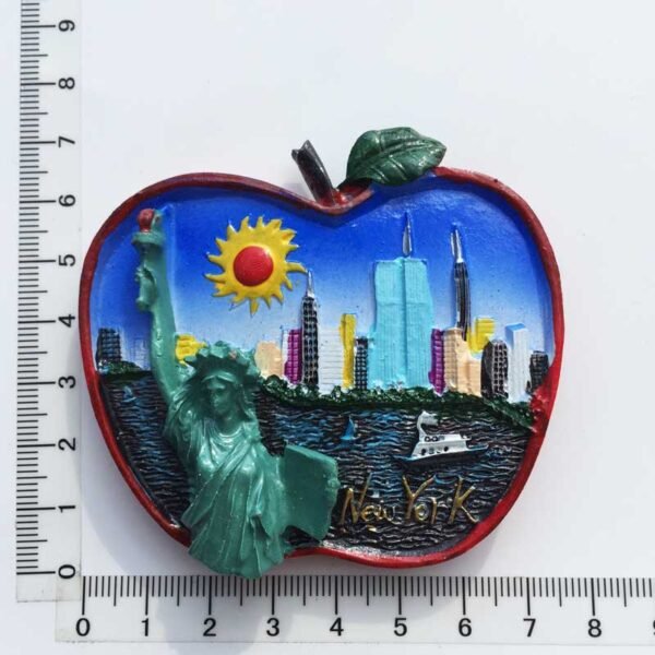 New York Travel Souvenir Decorative Crafts Home Decorations Resin Painted Magnet Fridge Magnets - Image 5