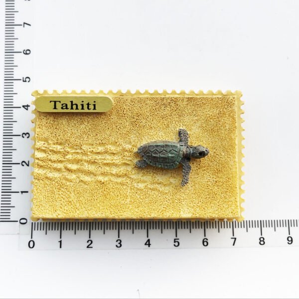 French Tahiti Travel Souvenirs Resin Painted Crafts Magnetic Fridge Magnets - Image 27