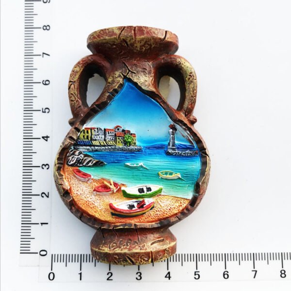 French Tahiti Travel Souvenirs Resin Painted Crafts Magnetic Fridge Magnets - Image 14