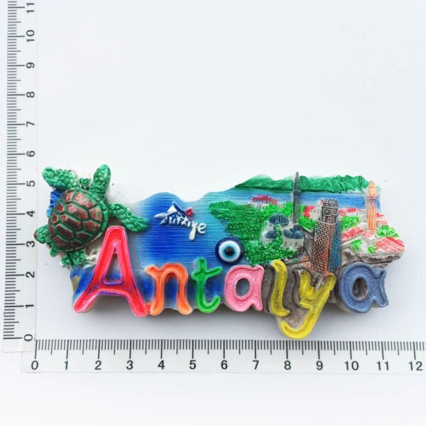 Türkiye Travel Souvenir Decorative Crafts Home Decorations Resin Painted Magnet Fridge Magnets - Image 9