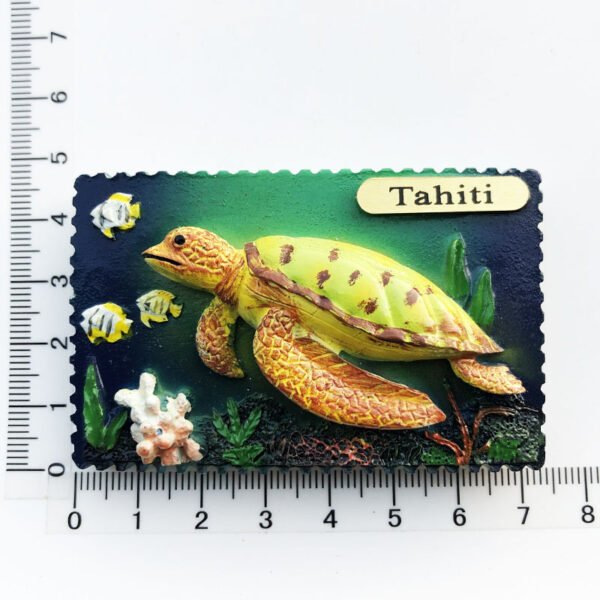 French Tahiti Travel Souvenirs Resin Painted Crafts Magnetic Fridge Magnets - Image 30