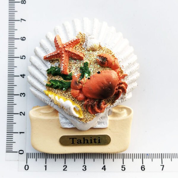 French Tahiti Travel Souvenirs Resin Painted Crafts Magnetic Fridge Magnets - Image 15
